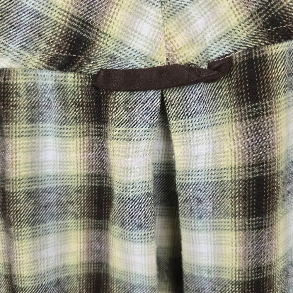 Flyshacker Plaid Flannel Shirt Men’s Large Grunge Outdoorsy Cozy Layering XL